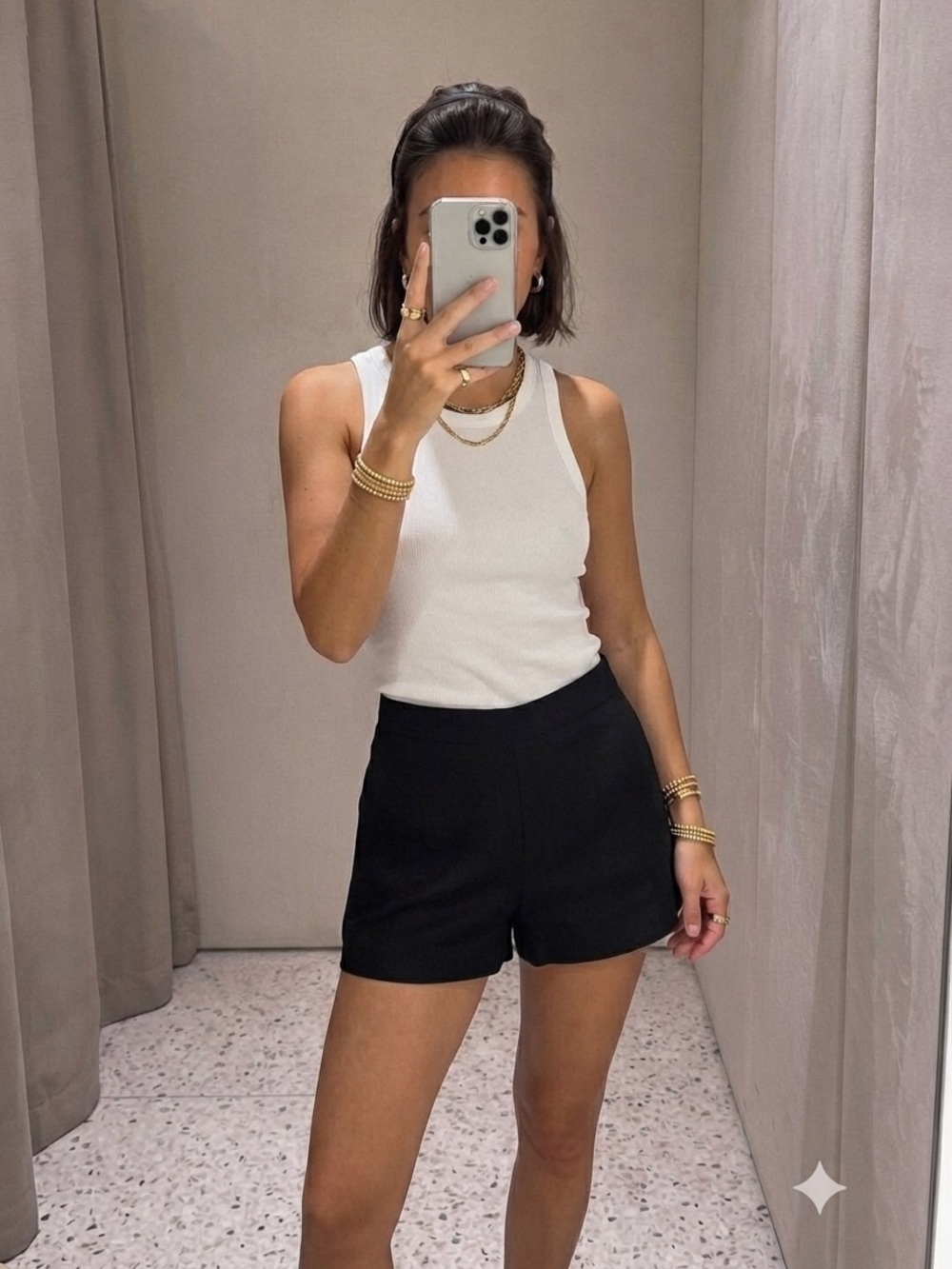 H&M Classic Tailored Black Women's Shorts